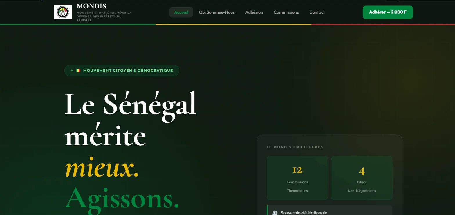 MONDIS — Mouvement National pour la Défense des Intérêts du Sénégal
